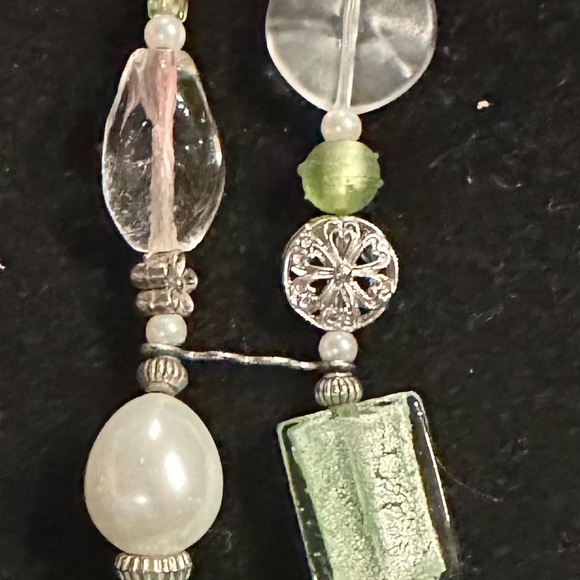 Green beaded watch from Geneva - Picture 6 of 8